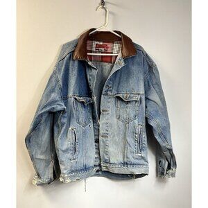 Vintage/Distressed/Boho/Punk Marlboro Country Store Denim Jacket Size XL 🩵